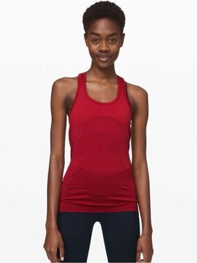 Lululemon Swiftly Tech Racerback 2.0 Women's Prep Red Running Tank Top Small